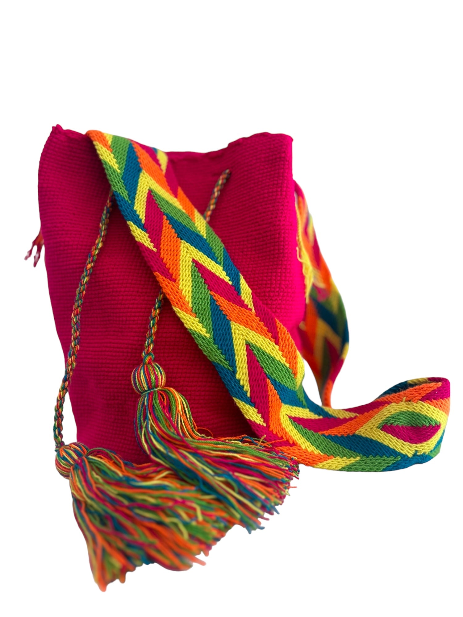 Bandolera Wayuu Fucsia