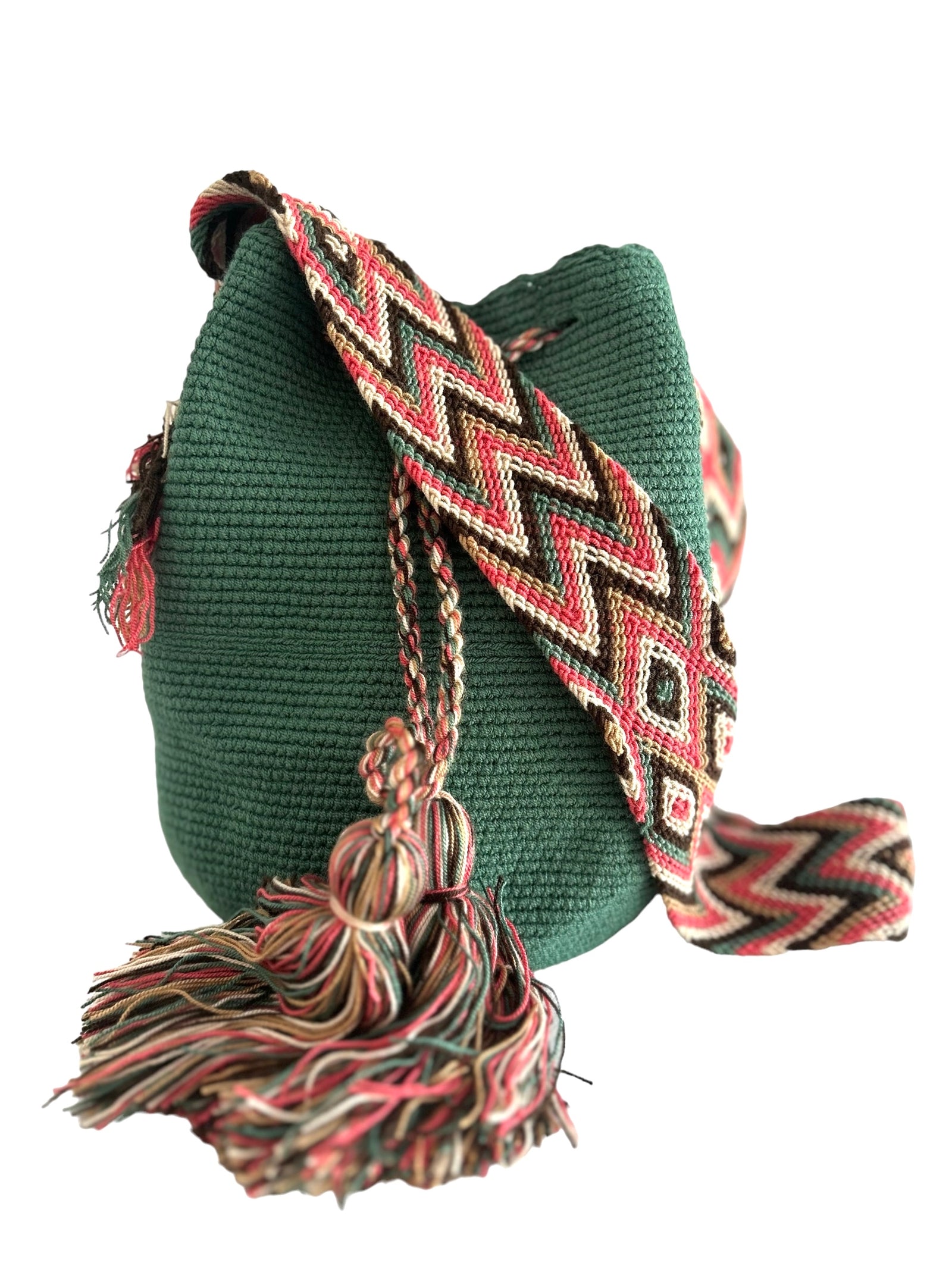 Bandolera Wayuu Verde