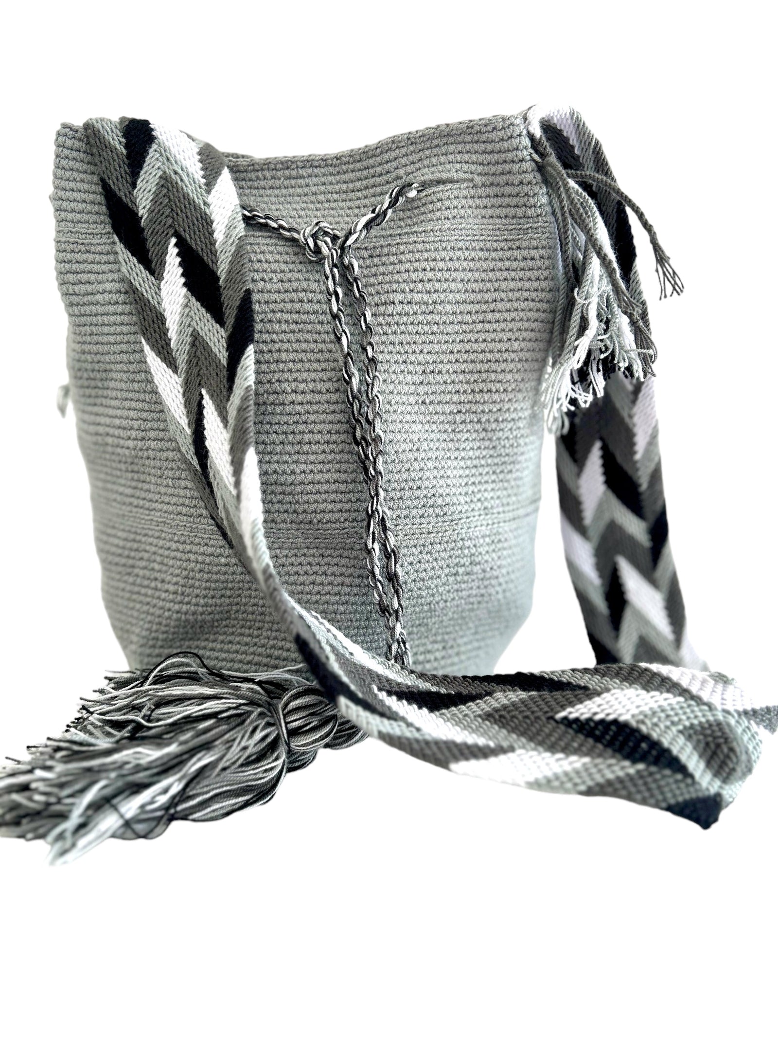 Bandolera Wayuu Gris Color