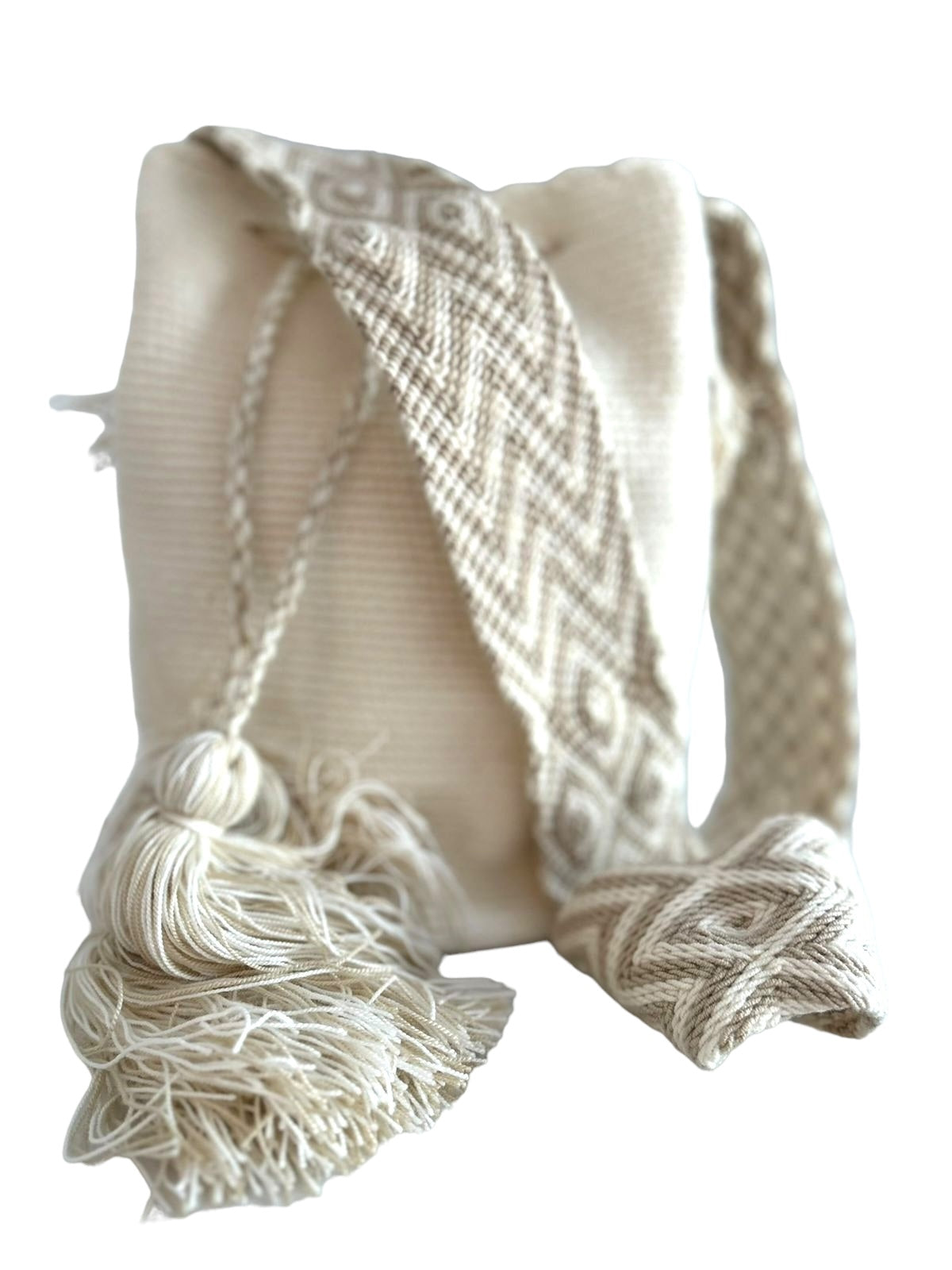 Bandolera Wayuu Blanco