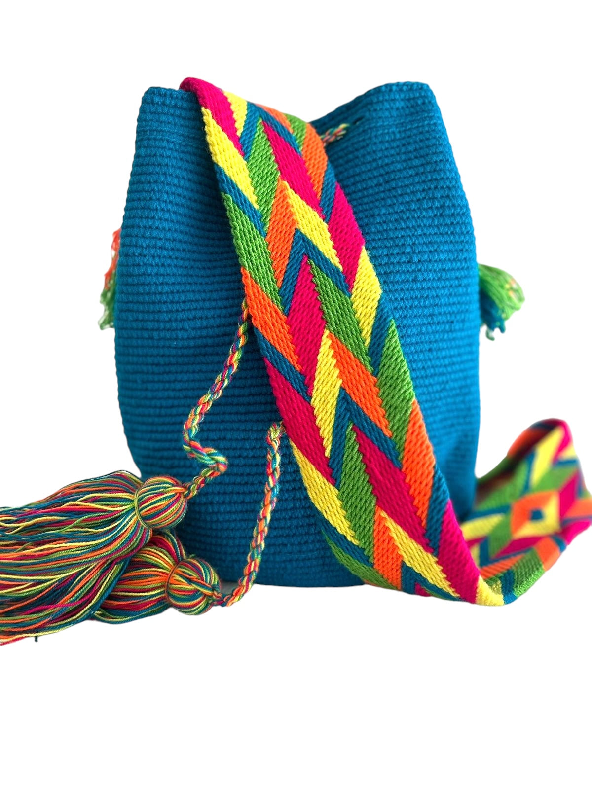 Bandolera Wayuu Azul