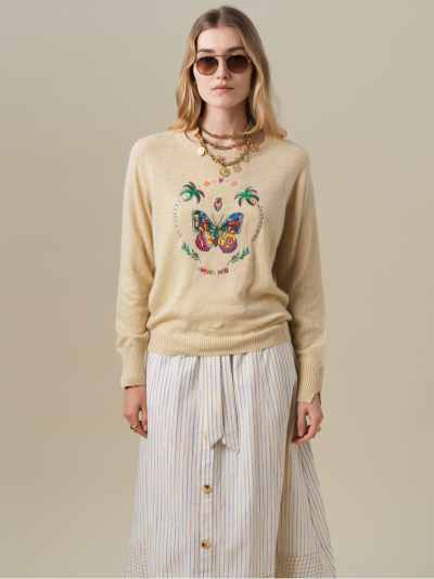 Sweater Fleurice Beige