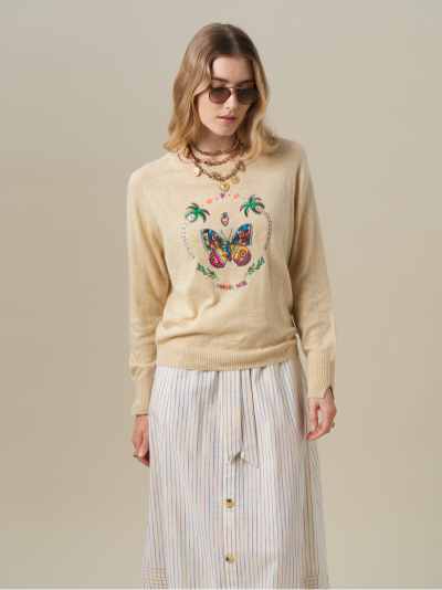 Sweater Fleurice Beige