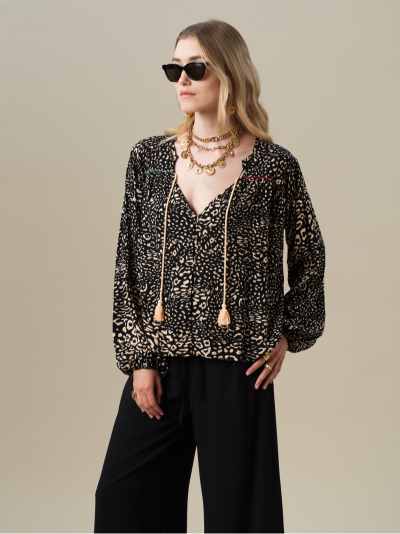 Blusa Amelia Leopardo