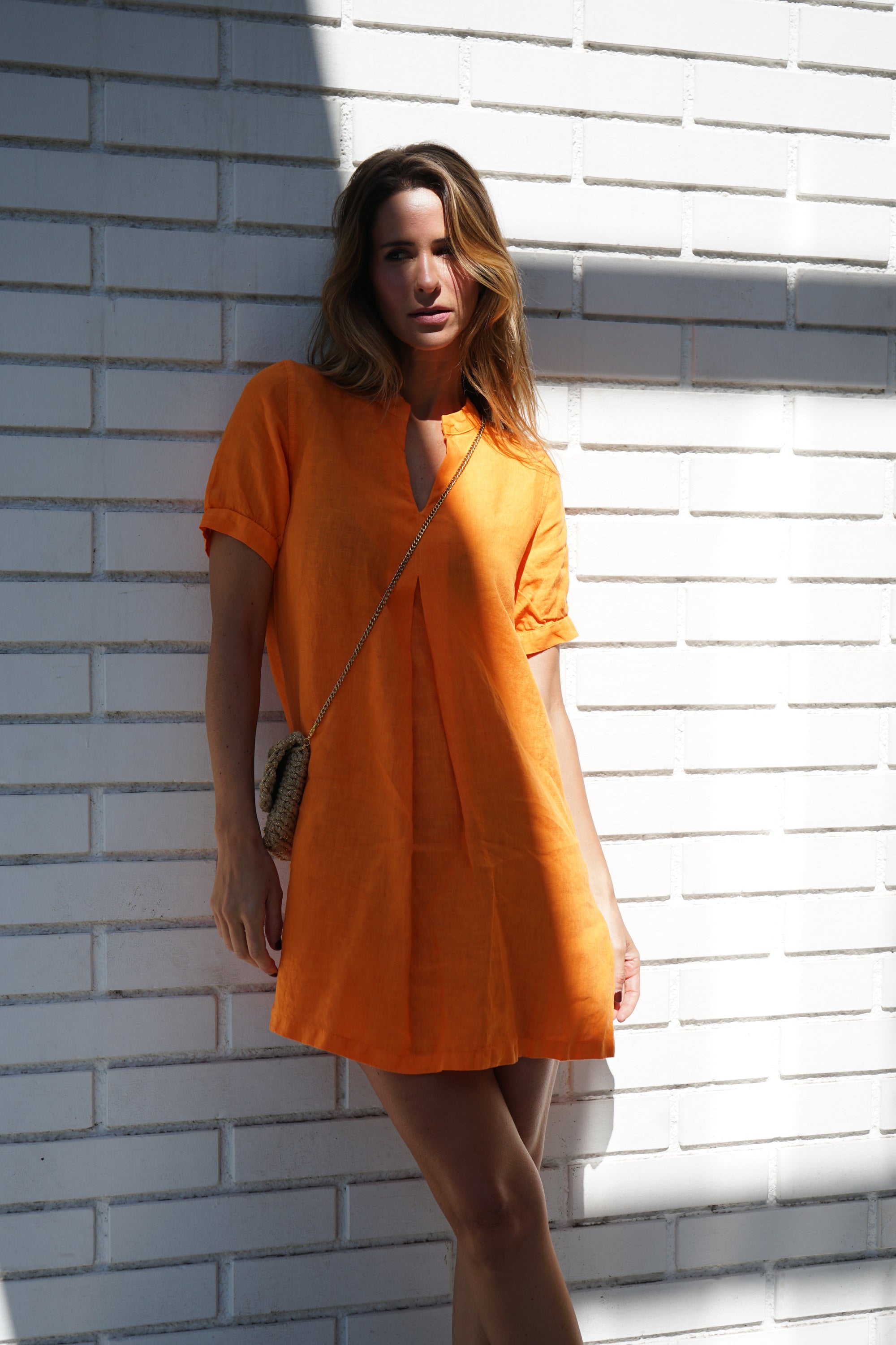 Vestido Santorini Naranja Lotus