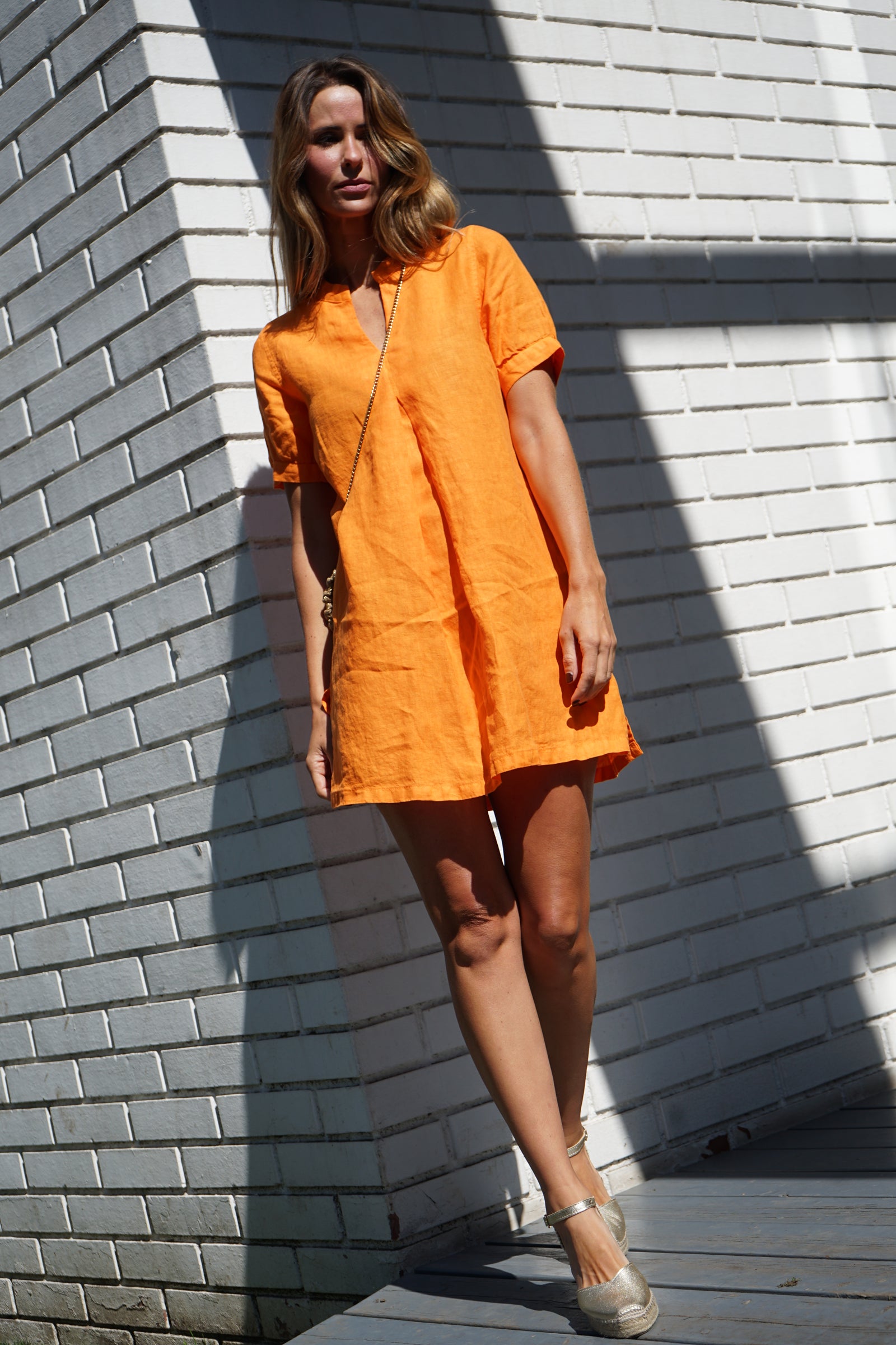 Vestido Santorini Naranja Lotus