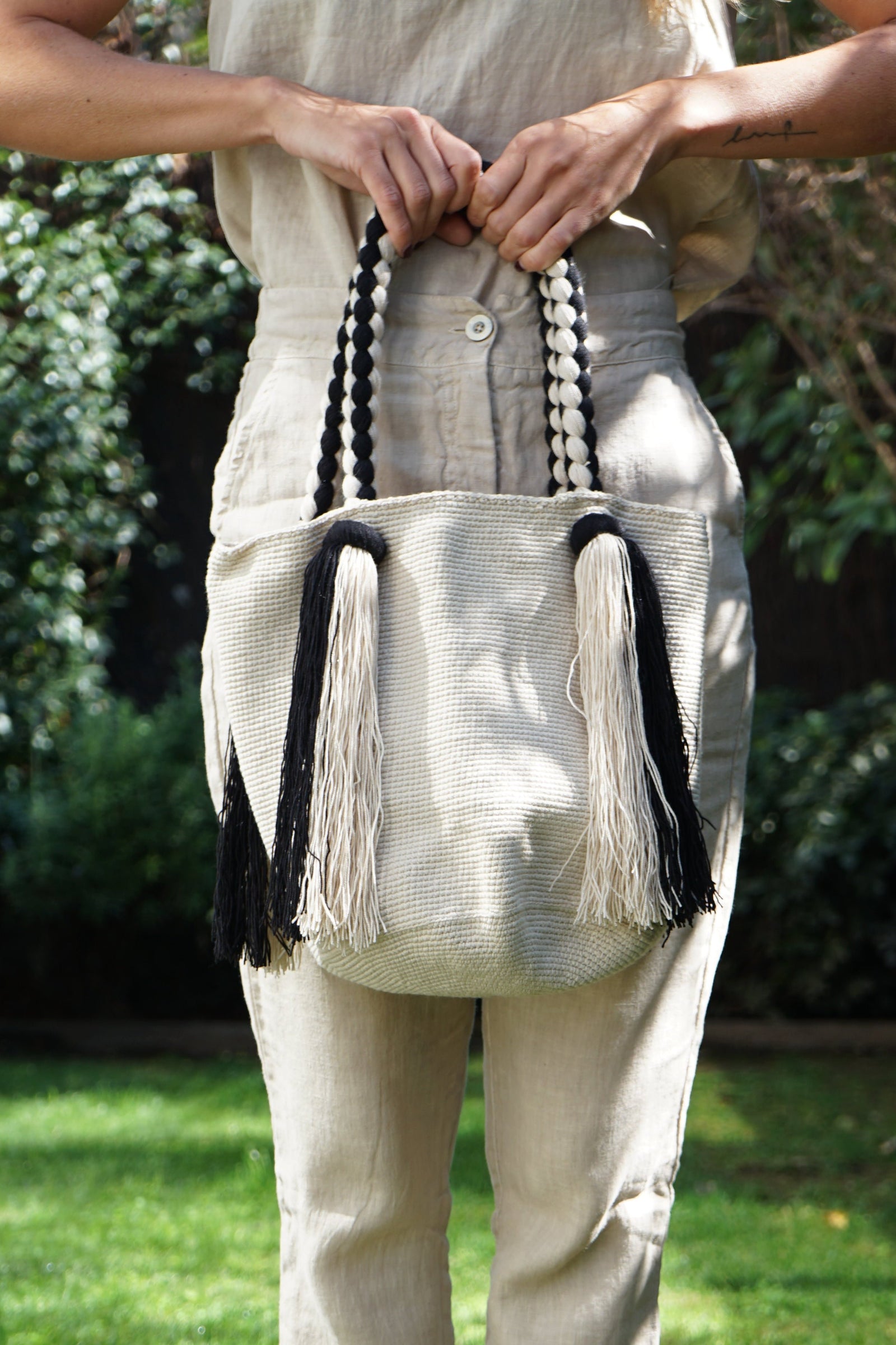 Cartera Wayuu Beige