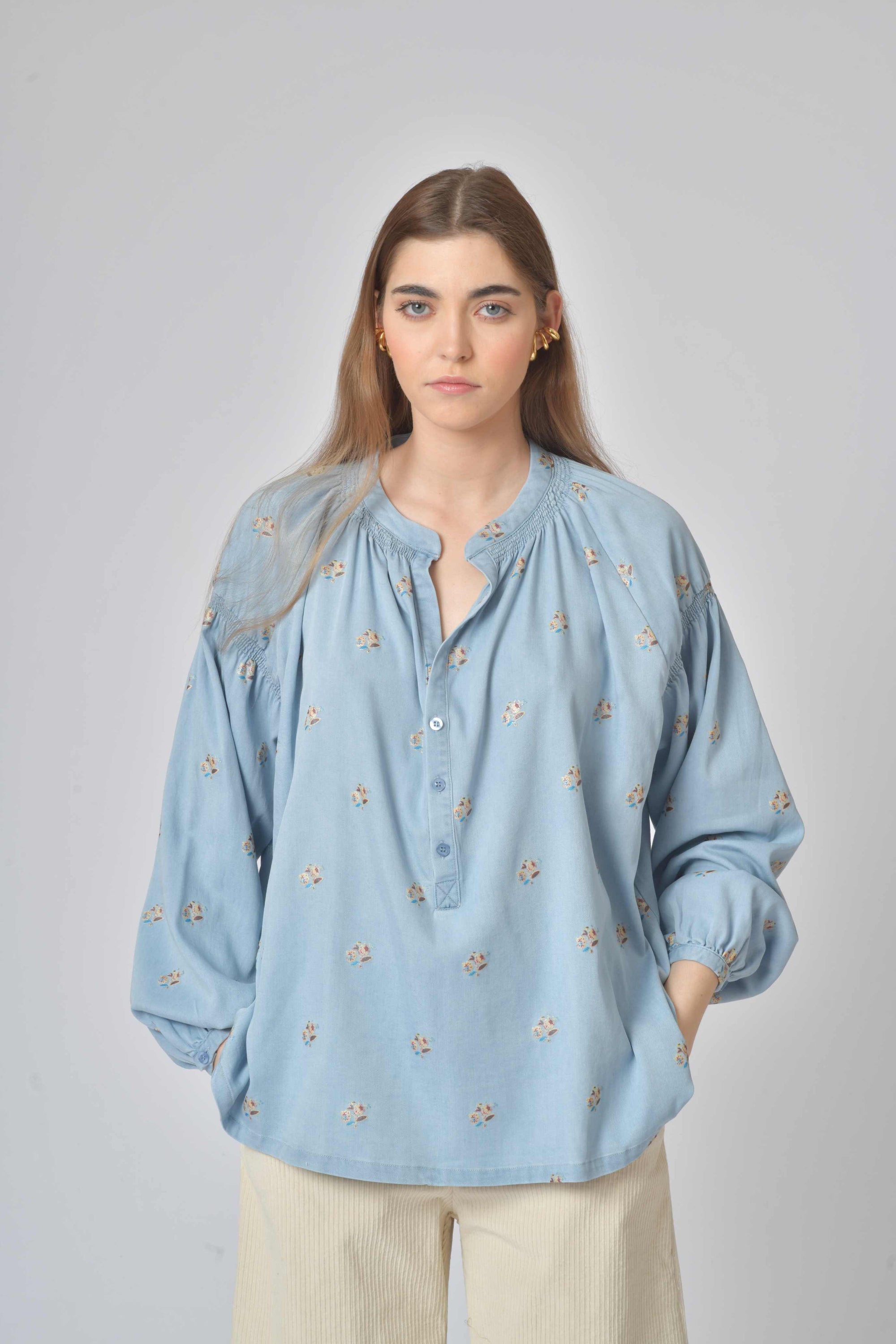 Blusa Miya Chambray