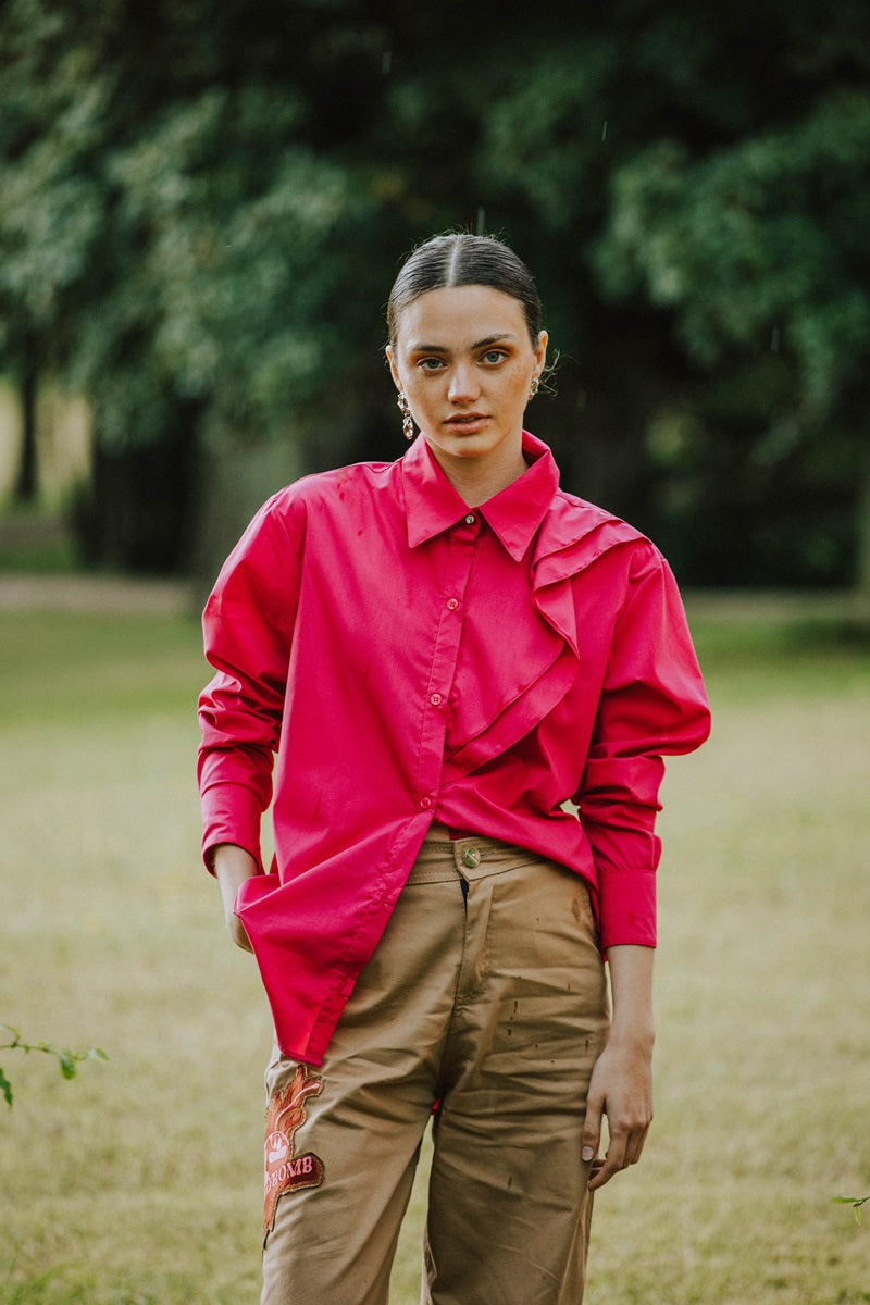 Camisa Ambar Fucsia