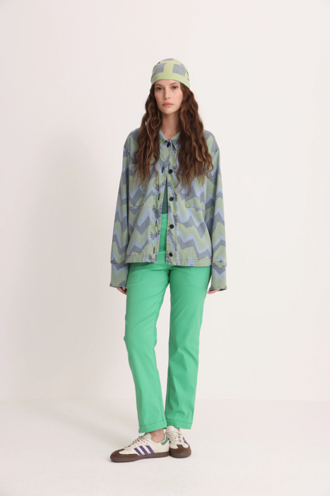 Pantalon Recto Verde