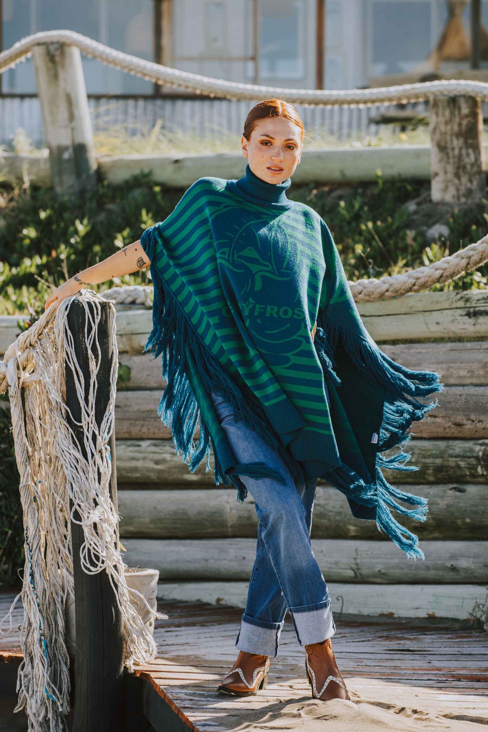 Poncho Cherryfrost Verde